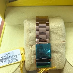 Rose gold ladies invicta watch